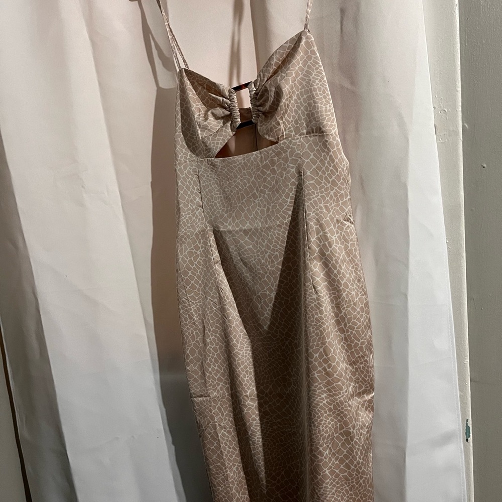Forever 21 Tan Animal Print Dress